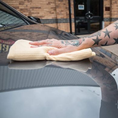 Полотенце вафельное для сбора воды Meguiars Water Magnet (желтое) 55x76см Meguiars X2000EU