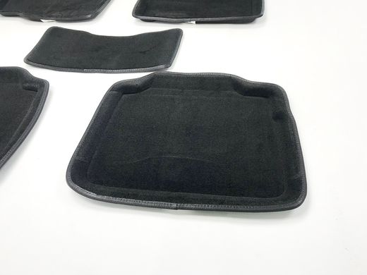 3D килимки в салон Suzuki SX4 2013- ворсові чорні 5шт 86649 Seintex