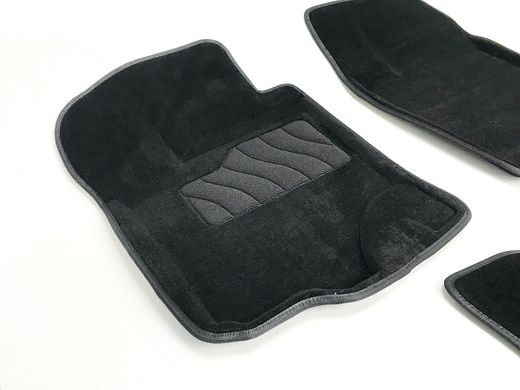 3D коврики для Suzuki SX4 2013- ворсовые черные 5шт 86649 Seintex