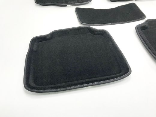 3D килимки в салон Suzuki SX4 2013- ворсові чорні 5шт 86649 Seintex