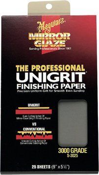Водостійкий абразивний папір Meguiars Unigrit Finishing Papers 14х23см P3000 1 шт. (S3025) Meguiars S3025