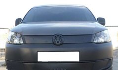 Зимняя накладка Volkswagen Caddy 2010- (верх решетка) FLMT0105 AVTM