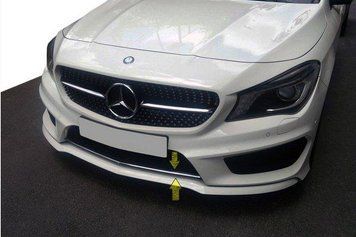 Накладка хромированная на решетку бампера Mercedes-Benz CLA C117 2013-2019 Carmos, 64450287