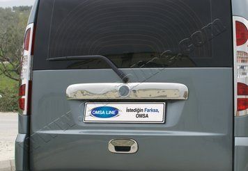 Накладки хромированные на ручку багажника (2шт) Fiat Doblo 2000-, OmsaLine, 2520051