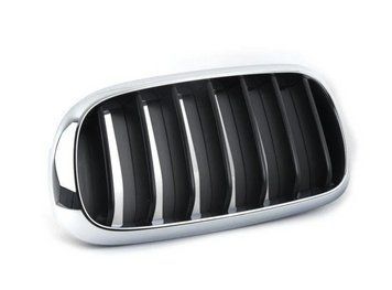 Решетка радиатора BMW X5 (F15) 2014-2018, левая, хромированная/черная, AVTM, 181425991