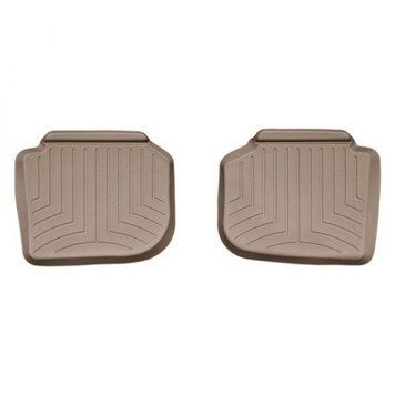 Килимки у салон Volkswagen Passat B7/B8, USA 2012-, з бортом, задні, бежеві, Weathertech 453842