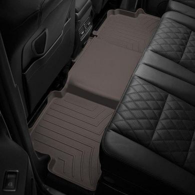 Килимки в салон Land Rover Range Rover 2018-19 Long з бортиком, задні, без консолі, какао 4714052 Weathertech