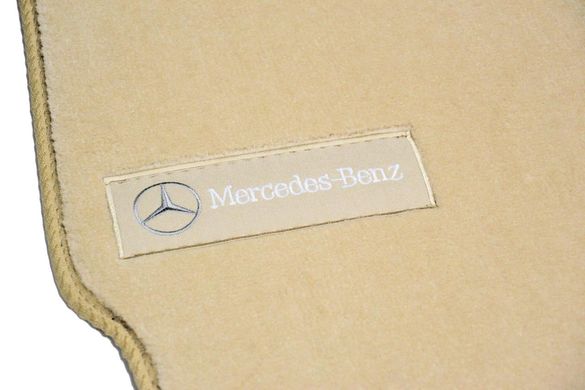 Ворсові килимки Mercedes S221 Long (2005-2013) бежеві Premium BGLX1363 AVTM
