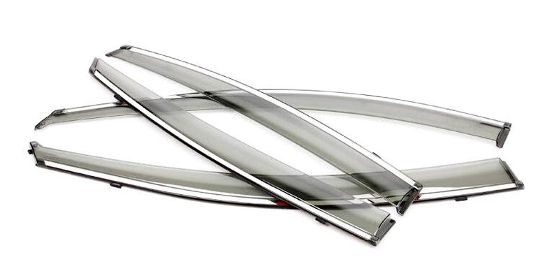 Дефлектори вікон (вітровики) Honda CR-V 2012- (з хром молдингом) HOCR1216 AVTM