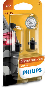 Автолампа BAX Standard 12V 1.2W B8,3s/1,35 (блистер 2шт)