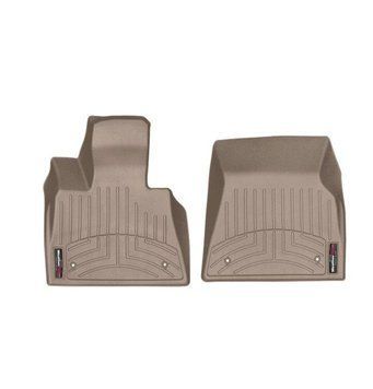 Коврики в салон BMW X5/X7 2019-, с бортом, передние, бежевые, Weathertech 4515071