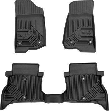 Коврики в салон Jeep Wrangler JL 2021-, hybrid, с бортом, Frogum, FG 77427792