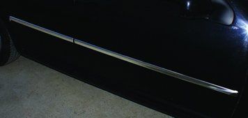 Накладки хромированные на молдинги дверей (4шт, нерж) Volkswagen Bora/Golf 4 1996-2003, Carmos, 6456730