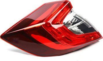 Фонарь задний Honda Civic 10 SD/Coupe 2016-2018, левый, с лампами, наружный, Depo, 317-19AEL-AS