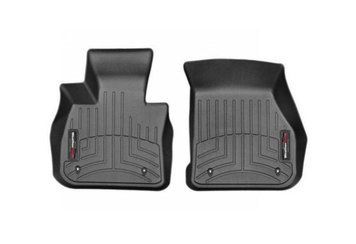 Коврики в салон BMW X1 2015-, 2WD, с бортом, передние, черные, Weathertech 447481