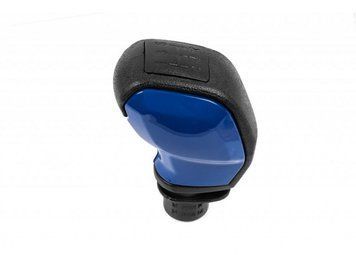 Ручка важеля КПП Citroen C2 2003-2009/C3 2002-2017/C4 2005-2017/C5 2008-2017/3008 2008-2016, 5 передач, чорна/синя, AVTM, 6459035M