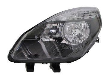 Фара передня Renault Grand Scenic 3 2009-2012, ліва H7/H7, електричне регулювання, чорна рамка, Depo, 551-1177L-LDEM2