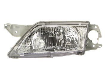 Фара передняя Mazda Premacy 1999-2001, левая H4, механическая регулировка, Depo, 216-1140L-LD-EM