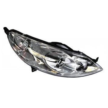 Фара передняя Peugeot 407 2004-2012, правая H7/H1, электрическая регулировка, Depo, 550-1134R-LD-EM