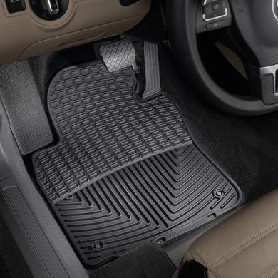 Килимки у салон Volkswagen Golf 5/6 2004-2012 Passat B6/CC/Skoda Octavia A5, передні, чорні, Weathertech W53