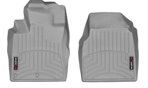 Килимки у салон Nissan Qashqai 2007-, передні сірі, Weathertech, 464171