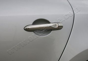 Накладки хромированные на ручки (4шт) Renault Megane 5D/SW 2010-4-дверные., OmsaLine, 6112041