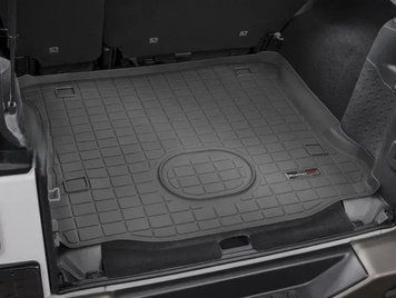 Килимок у багажник Jeep Wrangler 2014-2018 за другим рядом, 4 двері, JK, чорний Weathertech 40745