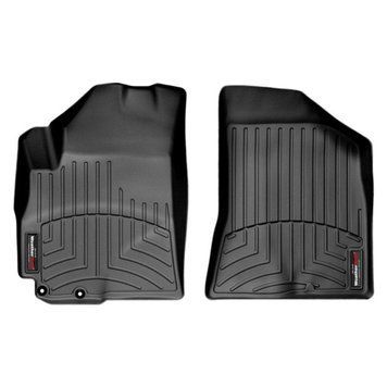 Килимки у салон Hyundai Santa Fe 2010-2012, USA, з бортом, передні, чорні, Weathertech 442981