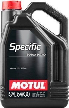 Моторна олива Motul Specific SAE 5W30; ACEA C3; VW 504.00; VW 507.00 5л Motul 106375