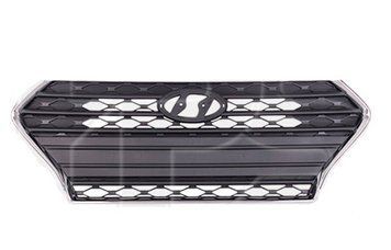 Решітка радіатора Hyundai Accent 5 2017-2020 чорний, хром, молдинг AVTM 183250990