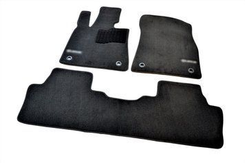 Коврики в салон (ворсовые) Lexus RX 2015-, Premium, черные, AVTM BLCLX1303