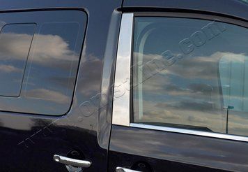 Накладки хромовані для дверних стійок (2шт) Volkswagen Caddy 2003-/2015-, OmsaLine 7520139