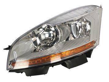 Фара передняя Citroen C4 Picasso/Grand Picasso 1 2006-2013, левая H7/H1, электрическая регулировка, с моторчиком, Depo, 552-1125LMLD-EM