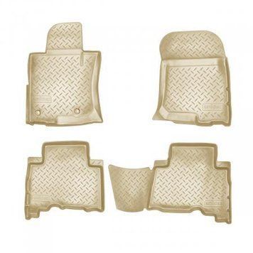 Килимки у салон Toyota Land Cruiser Prado 150 2013-, 5 місць, поліуретан, бежеві, Norplast, NPL-Po-88-54B