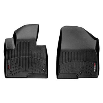 Килимки у салон Hyundai Santa Fe 2012-, з бортом, передні, чорні, Weathertech 444401