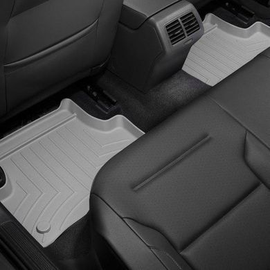 Килимки у салон Volkswagen Golf 7/Audi A3 2013-, з бортом, задні, сірі, Weathertech 464962