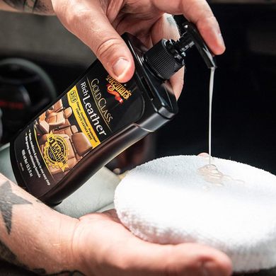 Гель 3 в 1 для ухода за кожаным салоном Meguiars Gold Class™ Rich Leather Gel 400мл Meguiars G17914