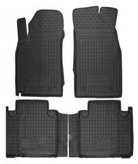 Поліуретанові килимки Geely Emgrand X7 2013 - чорний, кт - 4шт 11421 Avto-Gumm