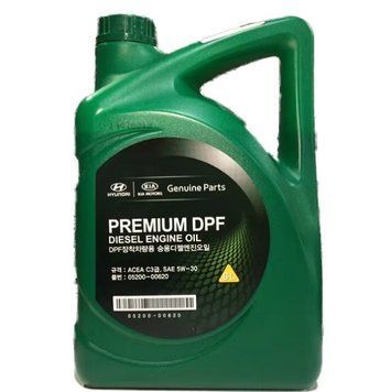 Моторное масло Hyundai/Kia Mobis Premium DPF Diesel 5W-30, 6л HYUNDAI/KIA 520000620