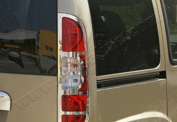 Накладки хромовані на стопи (окантовка) (2шт) Fiat Doblo 2000-2006, OmsaLine 2520101