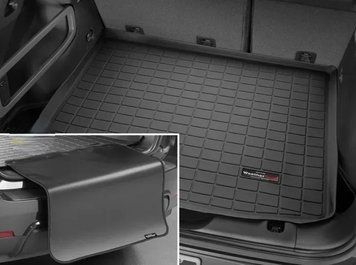 Коврик в багажник Volkswagen Touareg 2019- с накидкой, черный Weathertech 401216SK