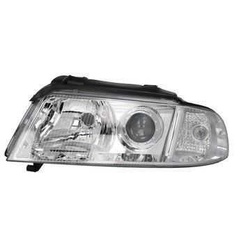 Фара передняя Audi A4 1999-2001, левая H7/H7, электрическая регулировка, Depo, 441-1137L-ND-EM