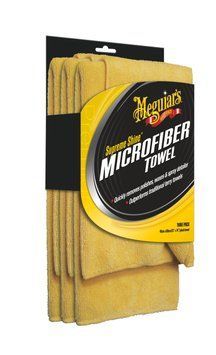 Набор микрофибровых полотенец Meguiars Supreme Shine Microfiber Towel 40х60см 3 шт. Meguiars X2020EU