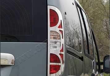 Накладки хромовані на стопи (окантовка) (2шт) Fiat Doblo 2006-, OmsaLine 2520102