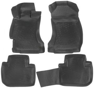 Коврики в салон Volkswagen Polo 5 SD 2010-, полиуретан, L.Locker, 201090201