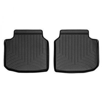 Килимки у салон BMW 7-Series 2015-, Long, з бортом, задні, чорні, Weathertech 442425