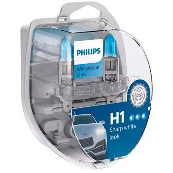 Автолампа H1 WhiteVision ultra 12V 55W P14,5s (кт 2шт)