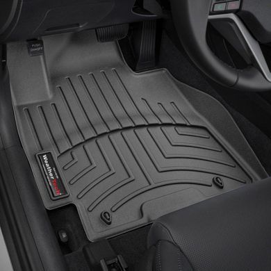 Килимки у салон Hyundai Tucson 2015-, з бортом, передні, чорні, Weathertech 448161