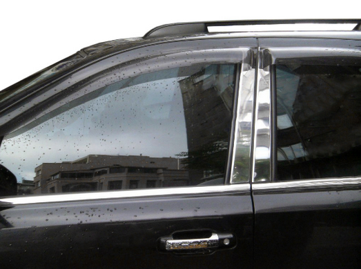 Накладки хромовані для дверних стійок (8шт) Kia Sorento 2010-, Carmos 6459850