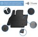 Резиновые коврики Infiniti JX 12-/QX60 13- (design 2016) (комплект 5 шт) 1033055 Stingray 2
